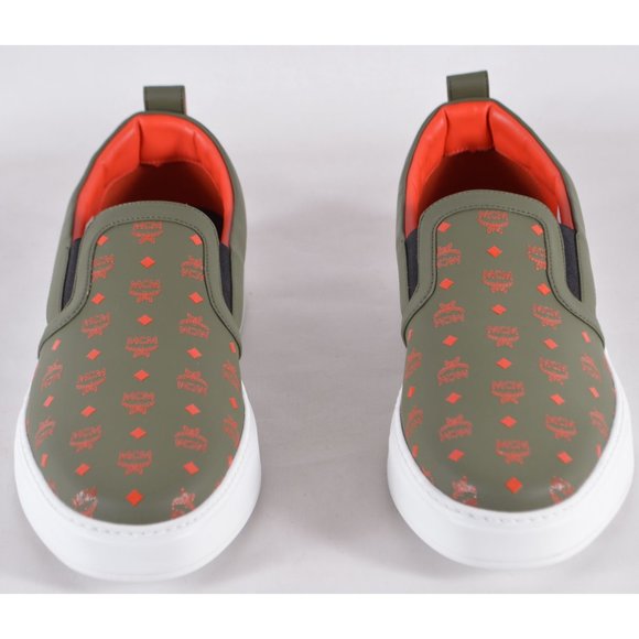mcm slip on sneakers